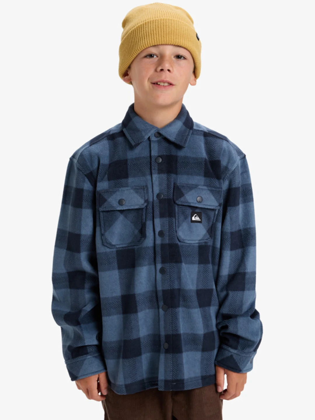 Bering Strait Check - Chemise à carreaux à manches longues pour Garçon 8-16 ans Bleu