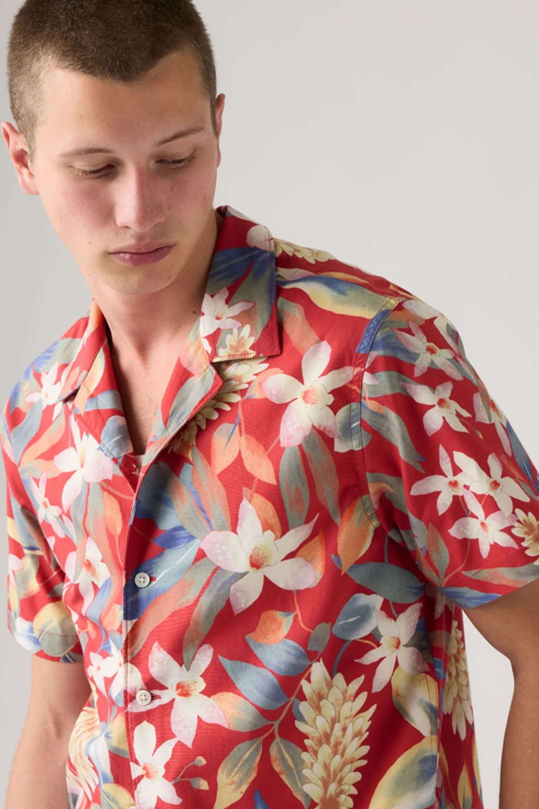 Levi's Chemise Camp Sunset - Homme - Bleu / Felix Indigo Dobby - 2XL - 2