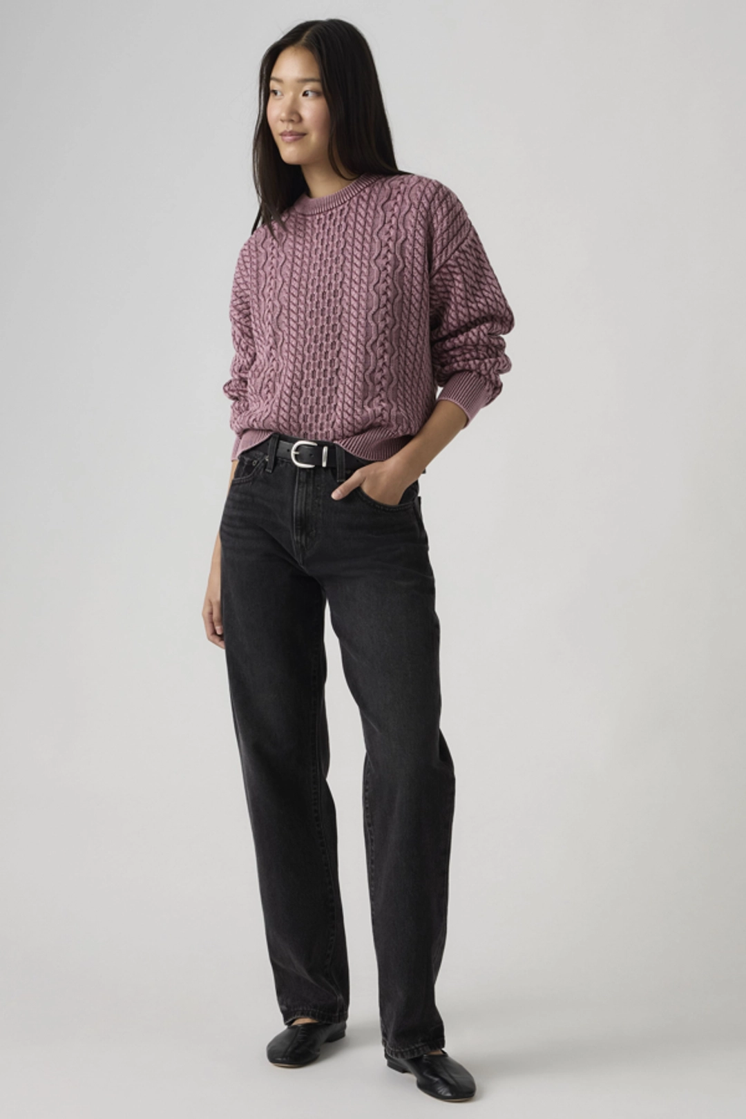 Levi's Jean Easy Dad - Femme - Noir / Rebel Edge - 33X32