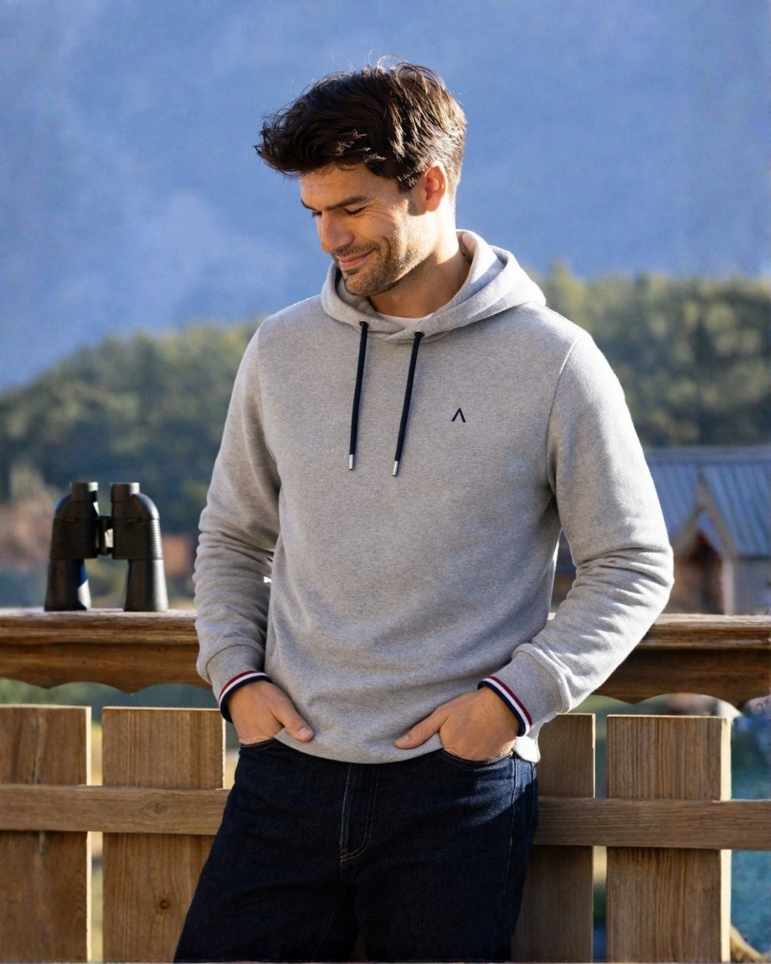 SWEAT À CAPUCHE GRIS | AUGUSTIN | COTON BIO | PRÉCOMMANDE
