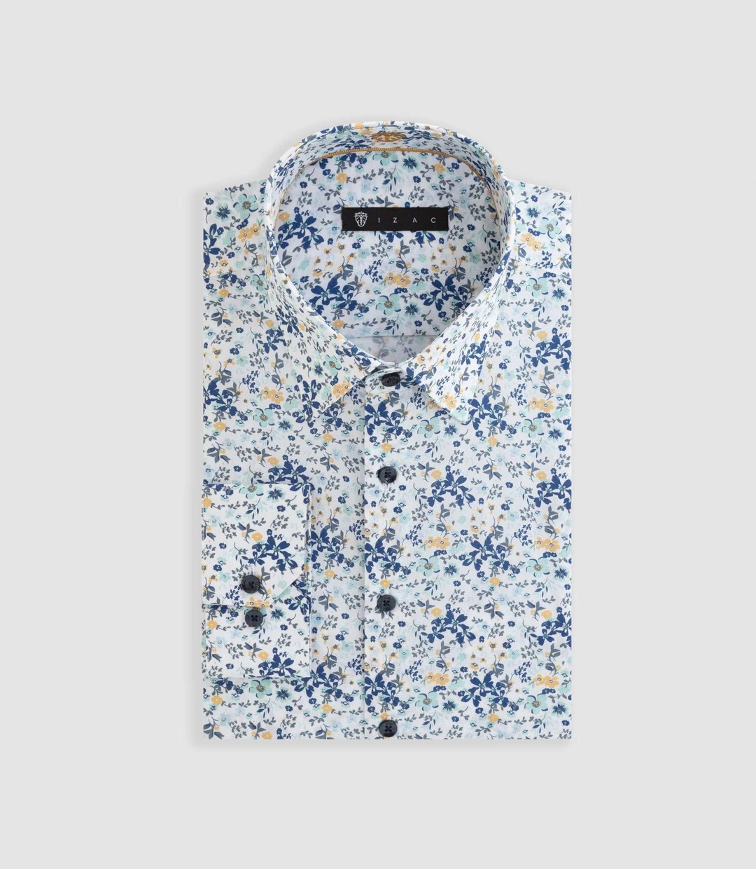 IZAC - Chemise à imprimé floral marine ''Darius''