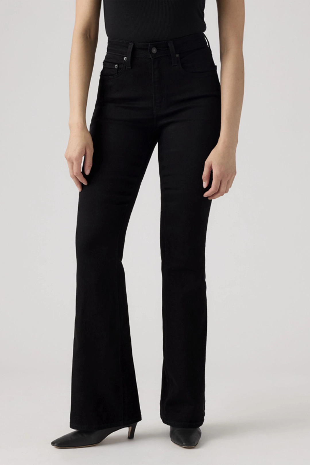 Levi's Jean 726 Taille Haute Flare - Femme - Noir / Midnight Gaze - 34X32 - 2