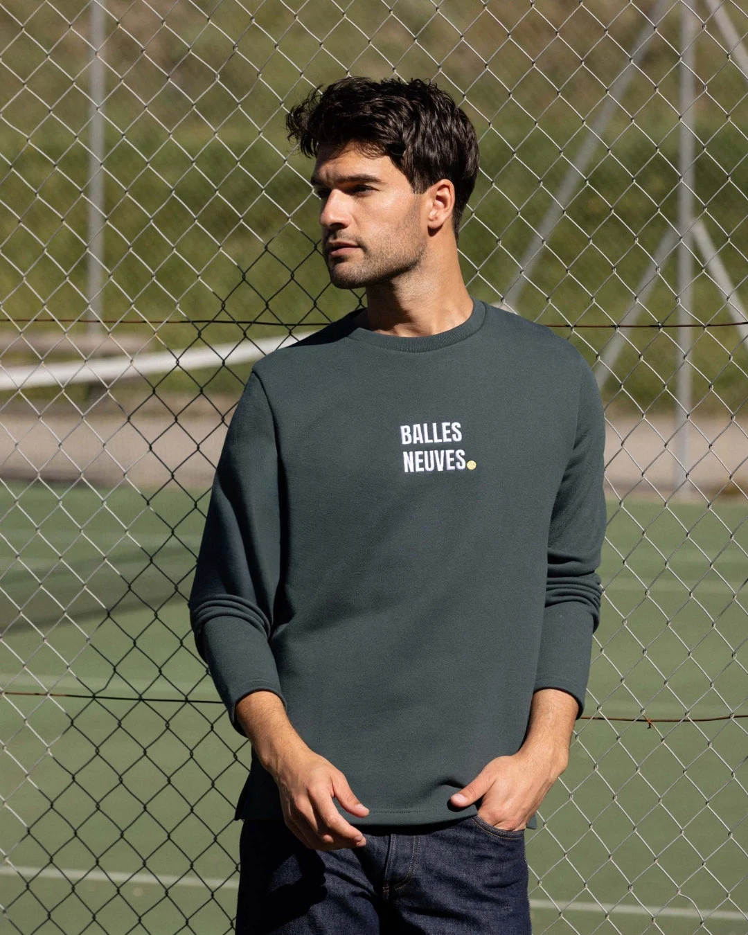 SWEAT BALLES NEUVES VERT | COTON BIO | 430G