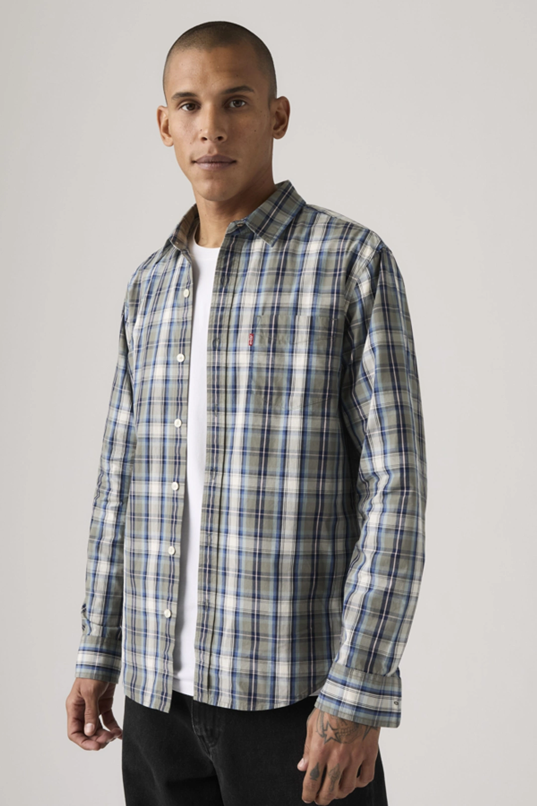 Levi's Chemise À Poche Sunset Standard - Homme - Blanc / White 17 Oxford - 2XL
