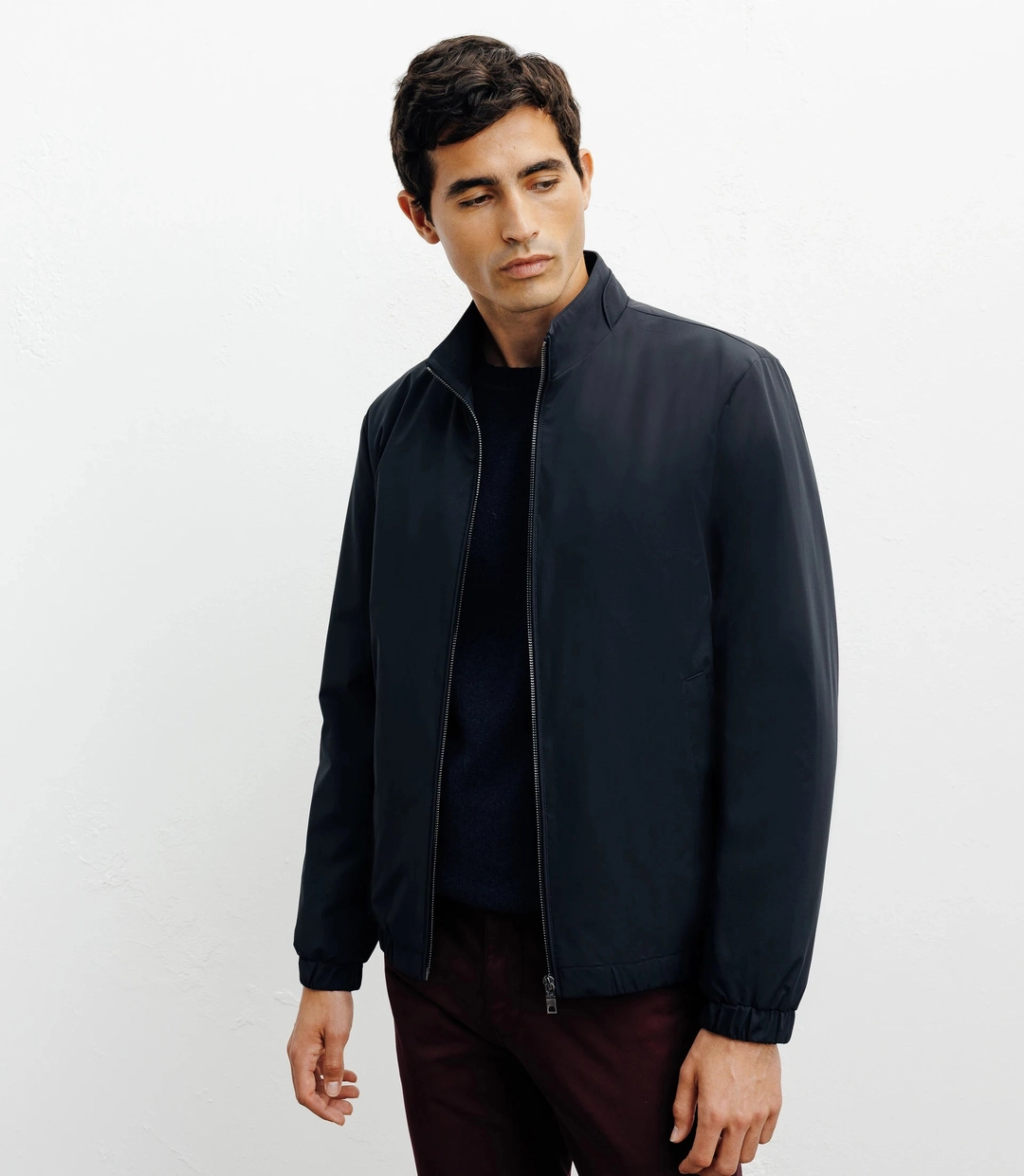 IZAC - Blouson col chemise marine