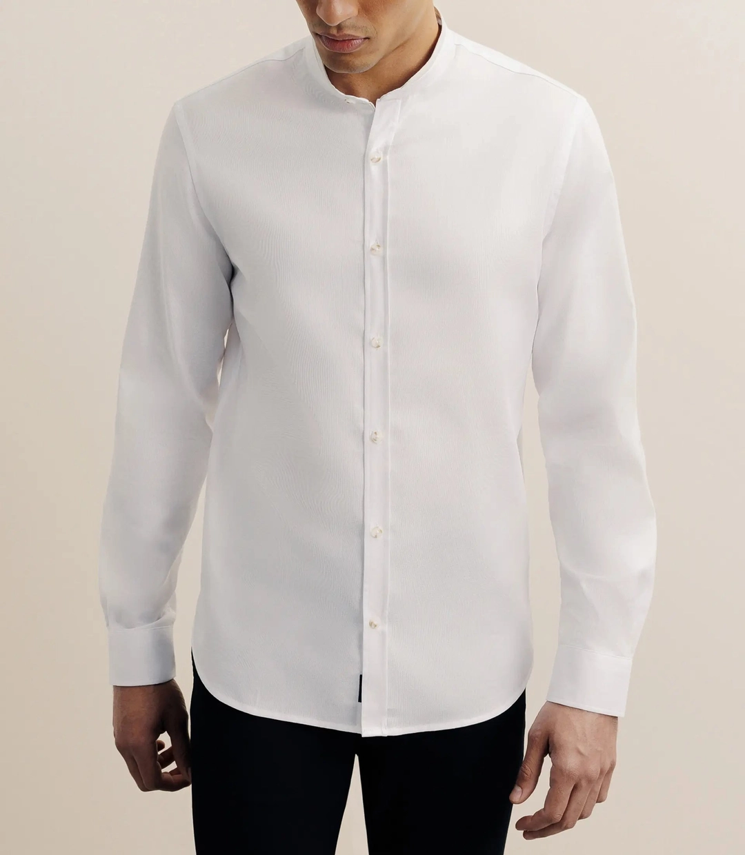 IZAC - Chemise col mao blanche