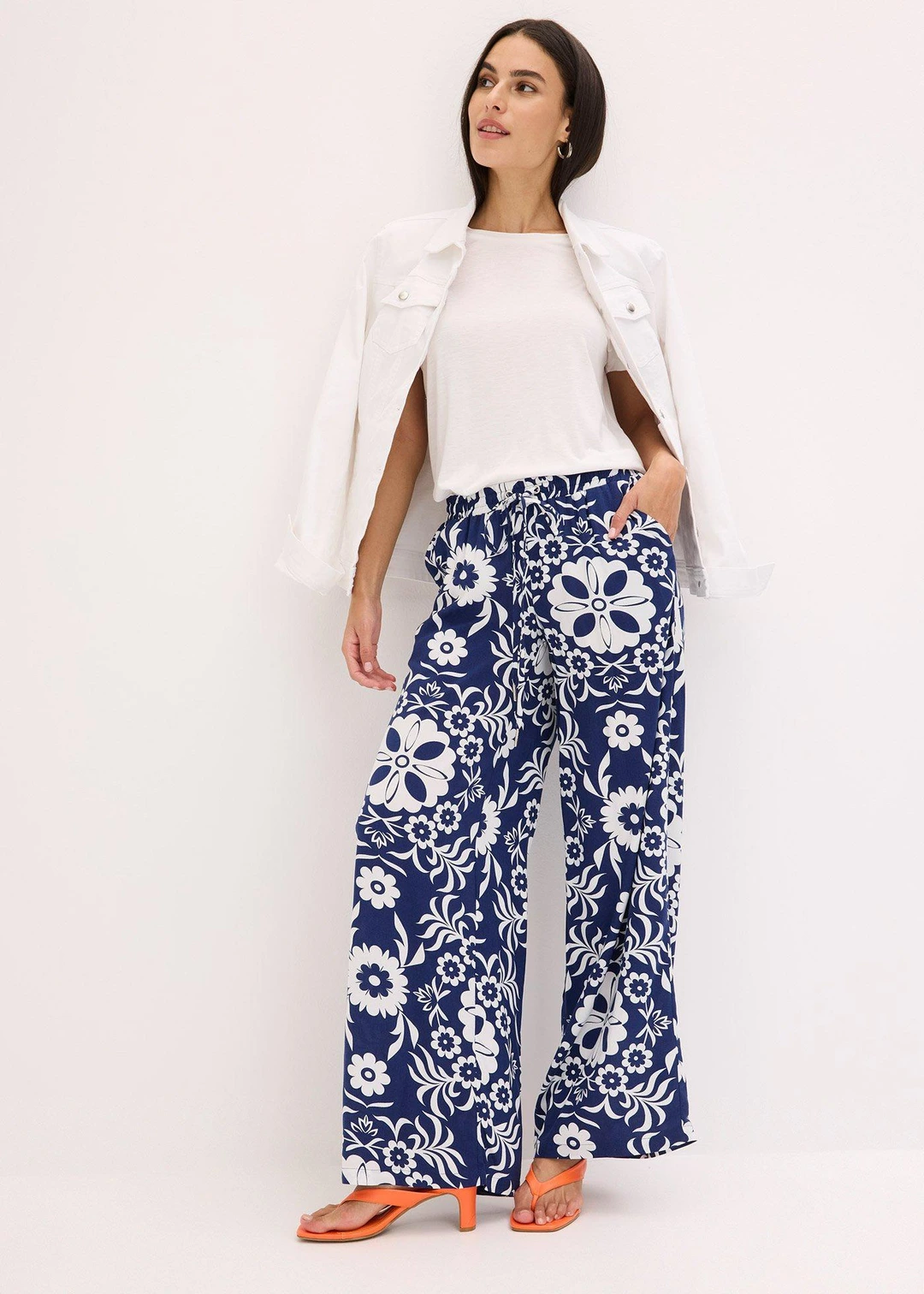 Pantalon large en viscose fluide - 2