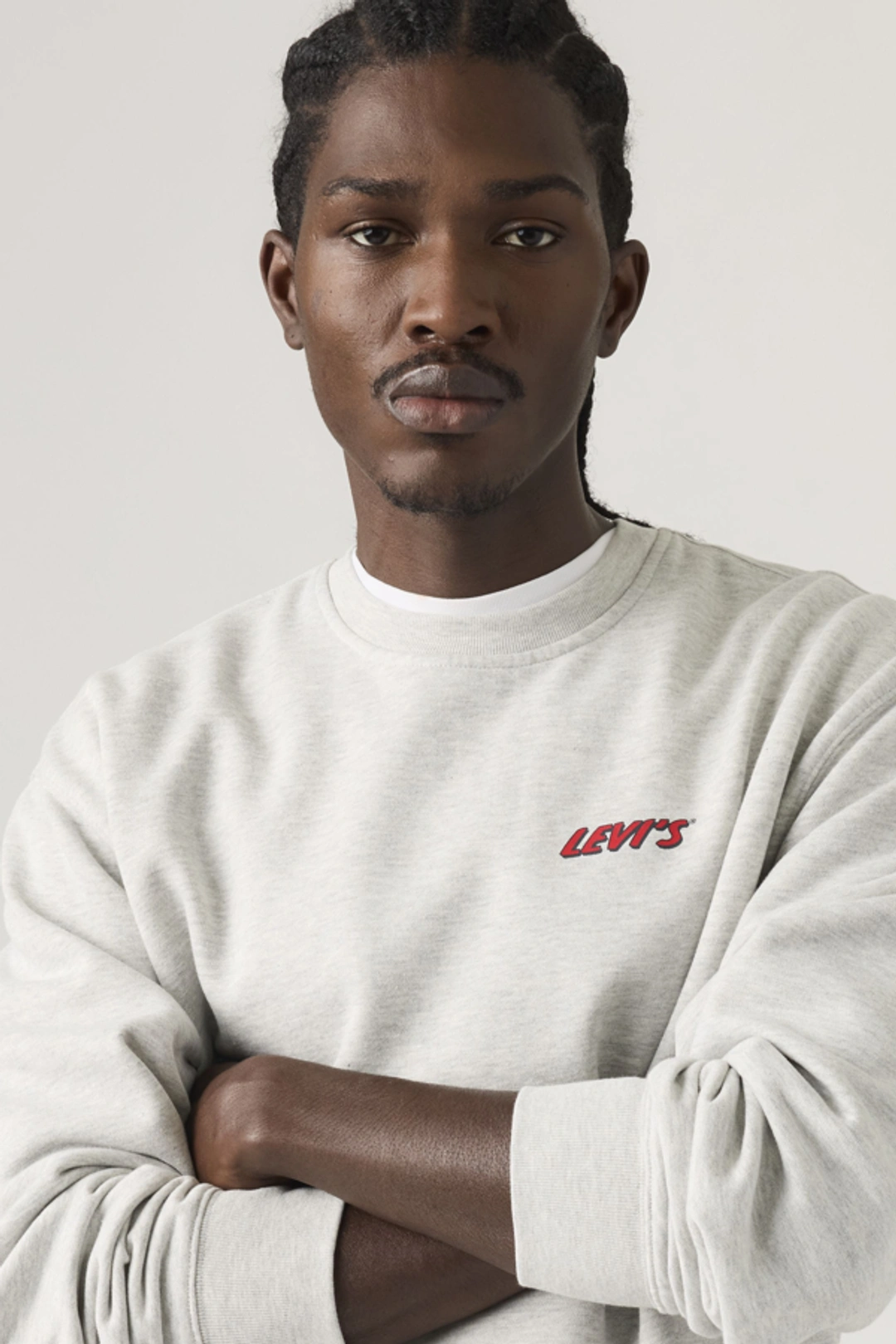 Levi's Sweat Shirt Col Rond Graphique Relaxed - Homme - Gris / Light Heather Grey - XL - 2