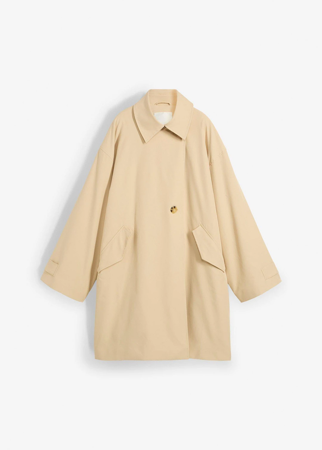 Trench-coat coupe trapèze