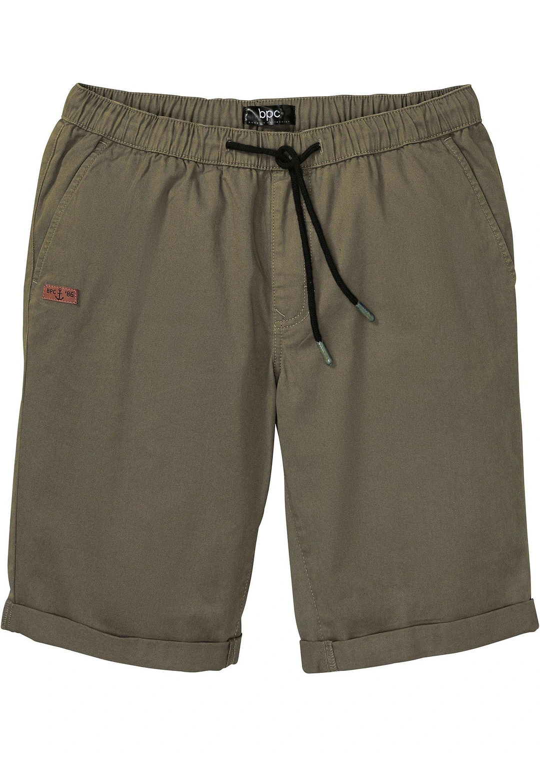 Bermuda 100% coton à taille élastiquée, regular