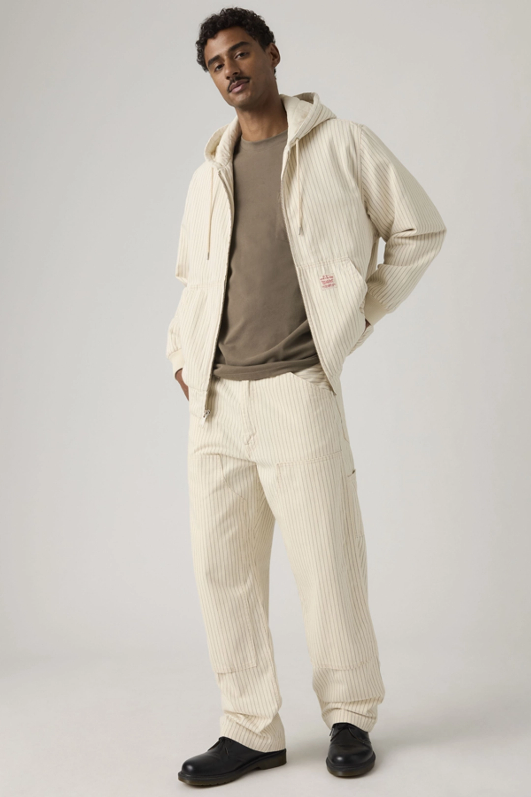 Levi's Pantalon 568 Loose Straight Double Knee Carpenter - Homme - Beige / Tiger's Eye Canvas - 36X34