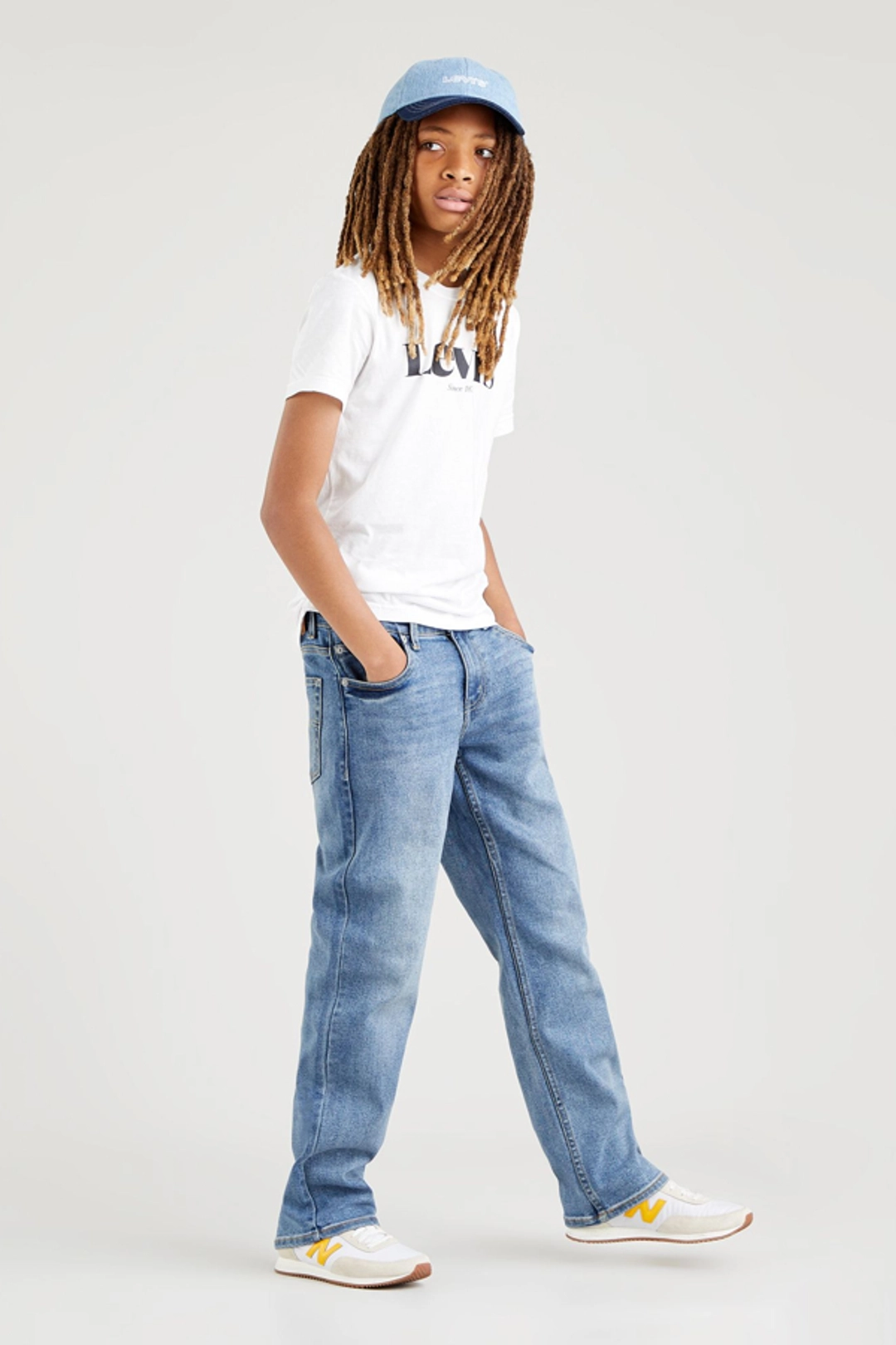 Levi's Teenager Stay Loose Tapered Fit Jeans - Homme - Bleu / Baby Blue Essentials - 16A