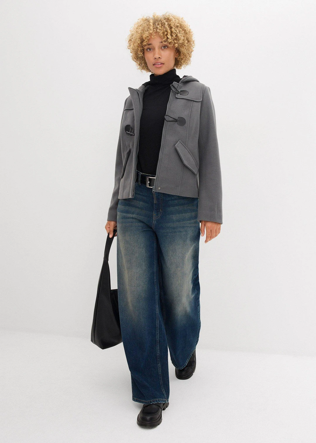 Duffle-coat aspect laine - 2