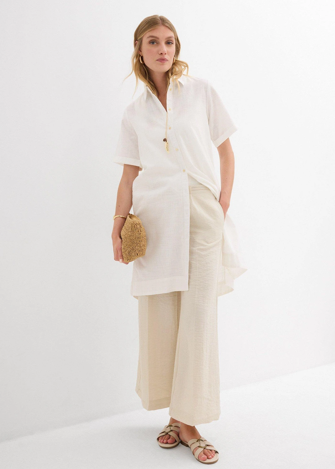 Robe-chemise 100% coton
