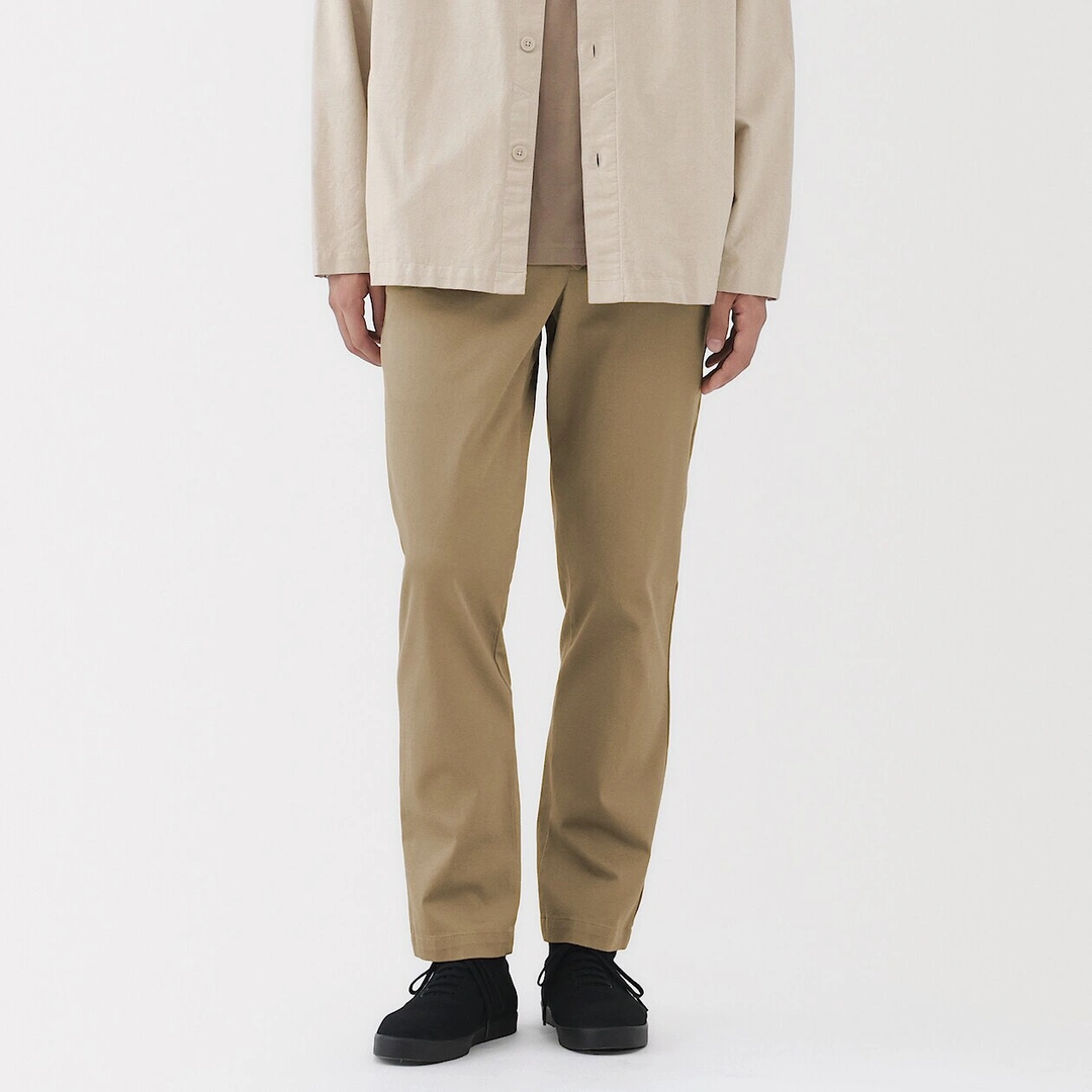 Pantalon Chino en coton stretch coupe slim pour homme