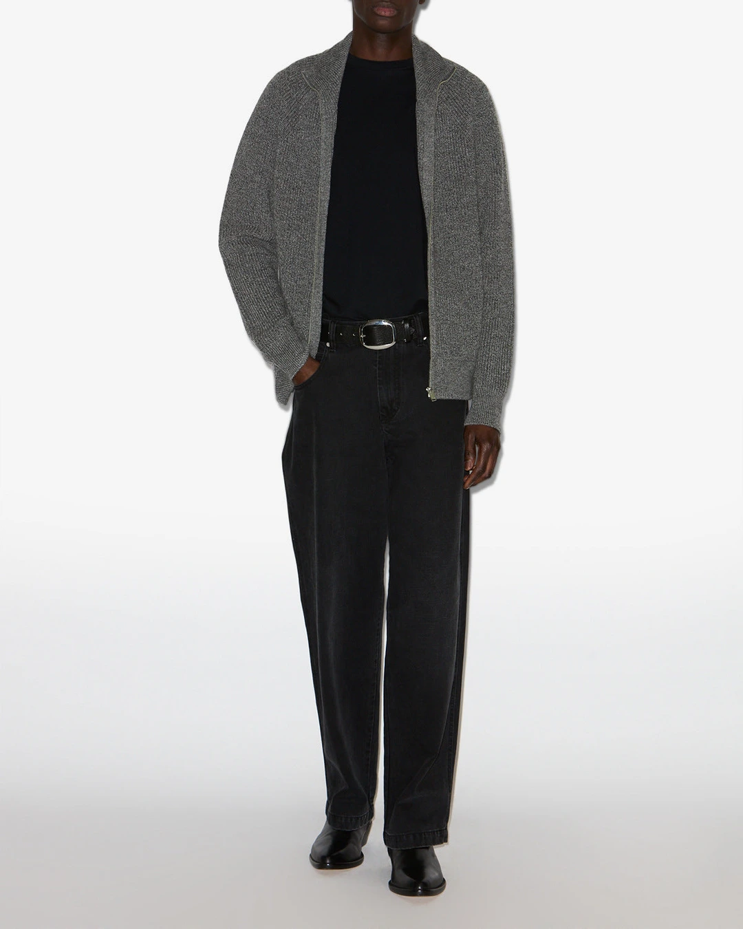 Cardigan Benett - Homme - Gris Foncé - Taille L - 4