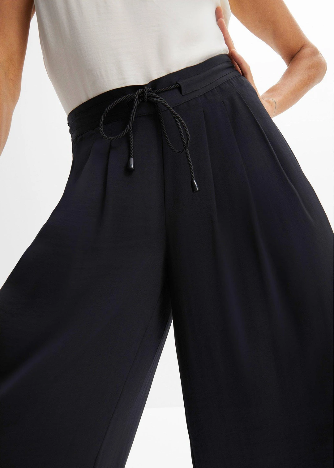 Pantalon ample en satin fluide - 3