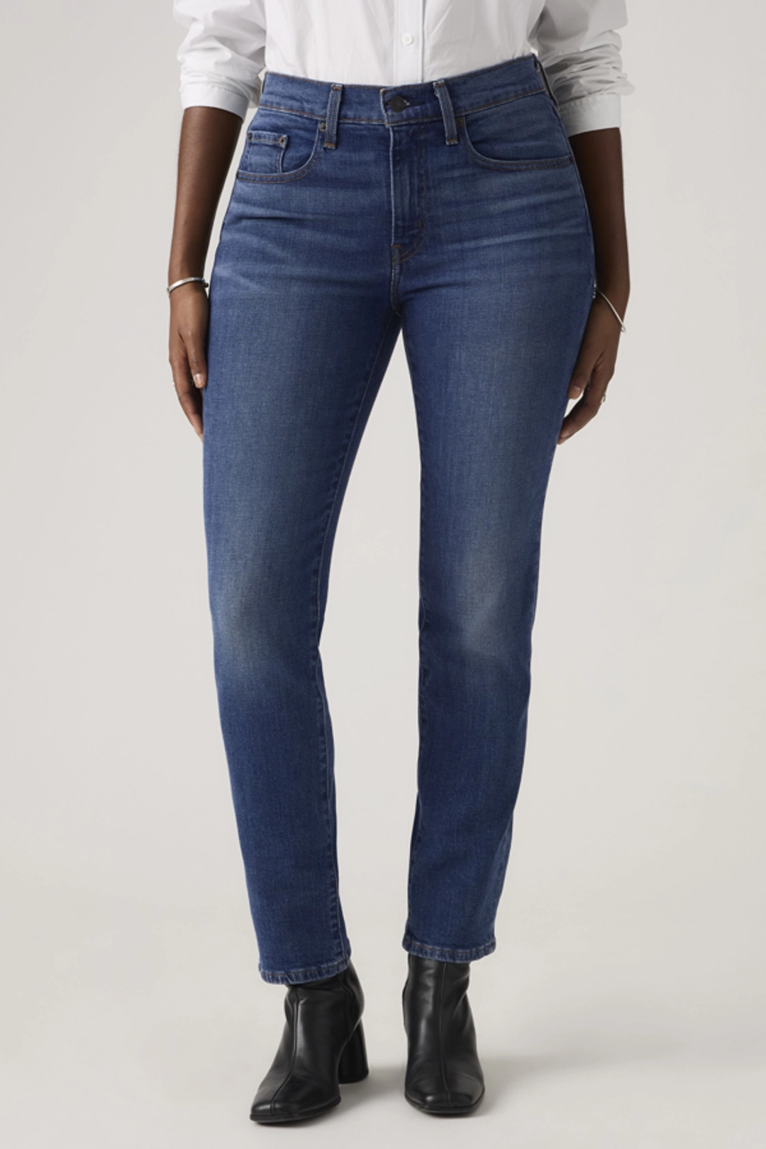 Levi's Jean 724 Taille Haute Droit - Femme - Bleu / Blue Wave Mid - 30X30 - 2