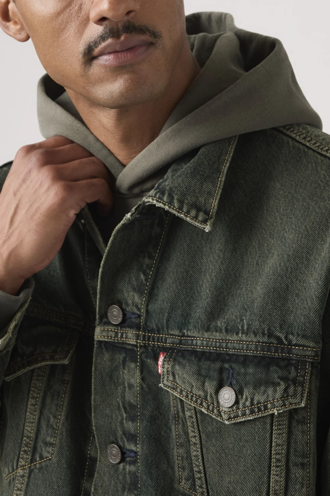 Levi's Veste Trucker Relaxed Type III - Homme - Blanc / Moonstruck - 2XL - 2