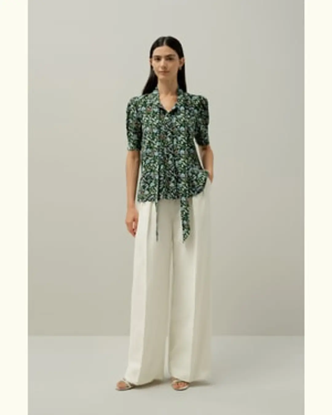 LILYSILK Blouse En Soie Fabriqué Avec Du Tissu Liberty Soie 100 % Luxueuse Texture Luxueuse Fairytale Forest L