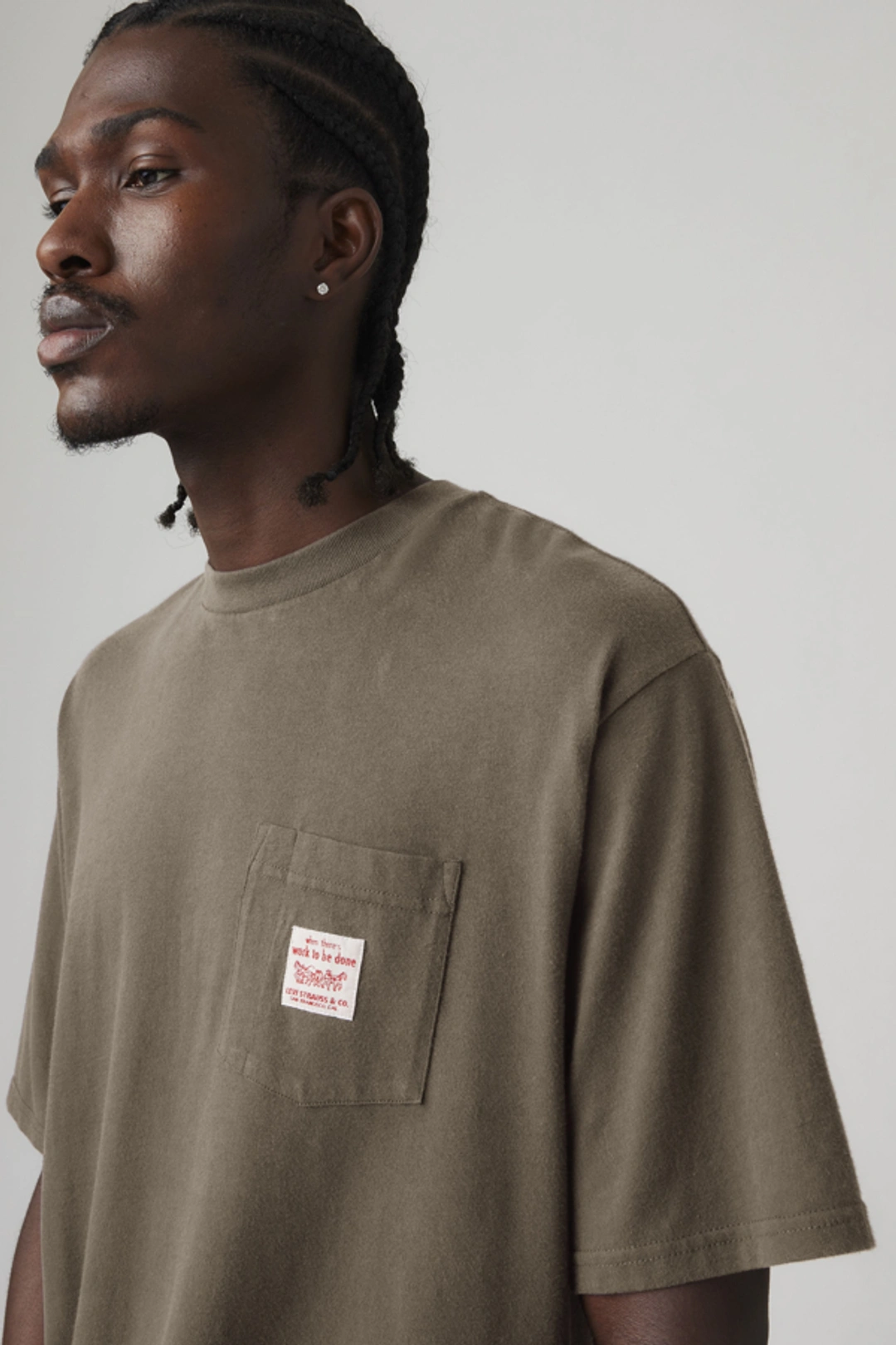 Levi's T Shirt Workwear - Homme - Blanc / Bright White - 2XL - 2