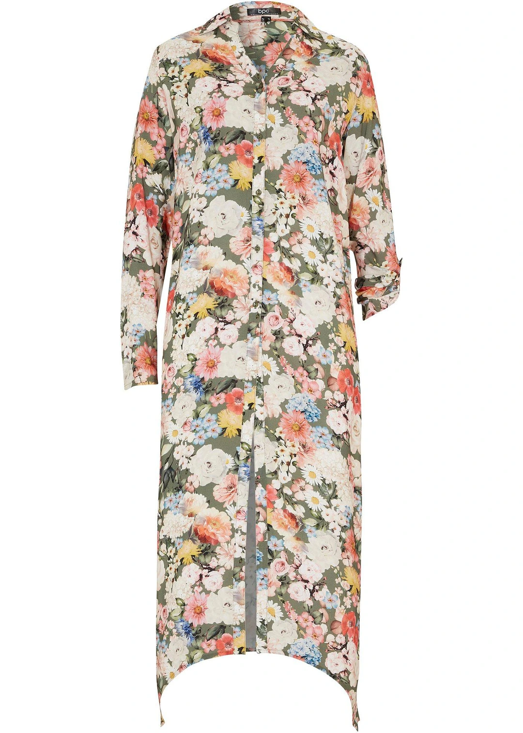 Blouse longue en viscose fluide