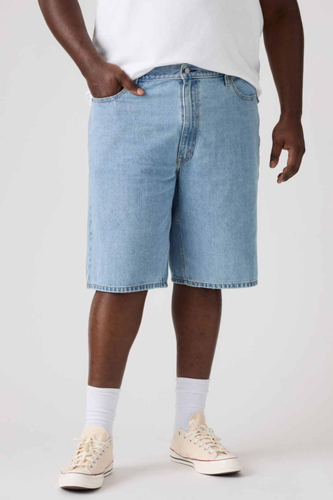 Levi's Short 469 Loose (grandes Tailles) - Homme - Gris / A Look Back - 50 - 2