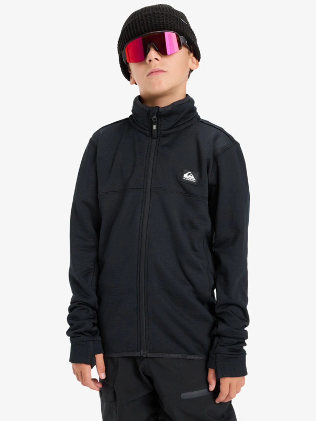 Steep Point - Polaire technique zippée pour Garçon 8-16 ans Noir