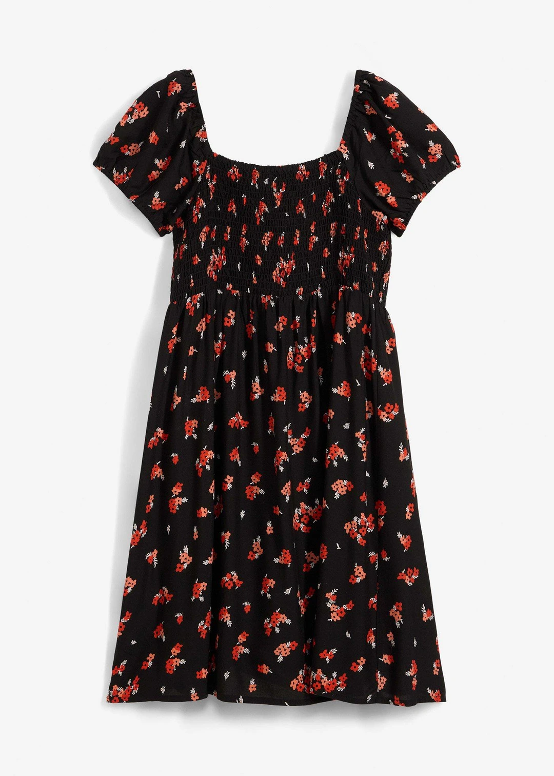 Robe courte en viscose fluide
