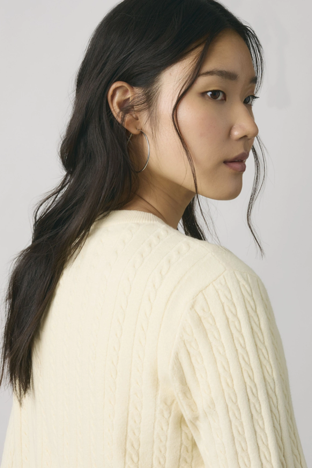 Levi's Cardigan Col Rond Supersoft - Femme - Neutral / Paris Stripe Curds Whey Triblend - XS - 2