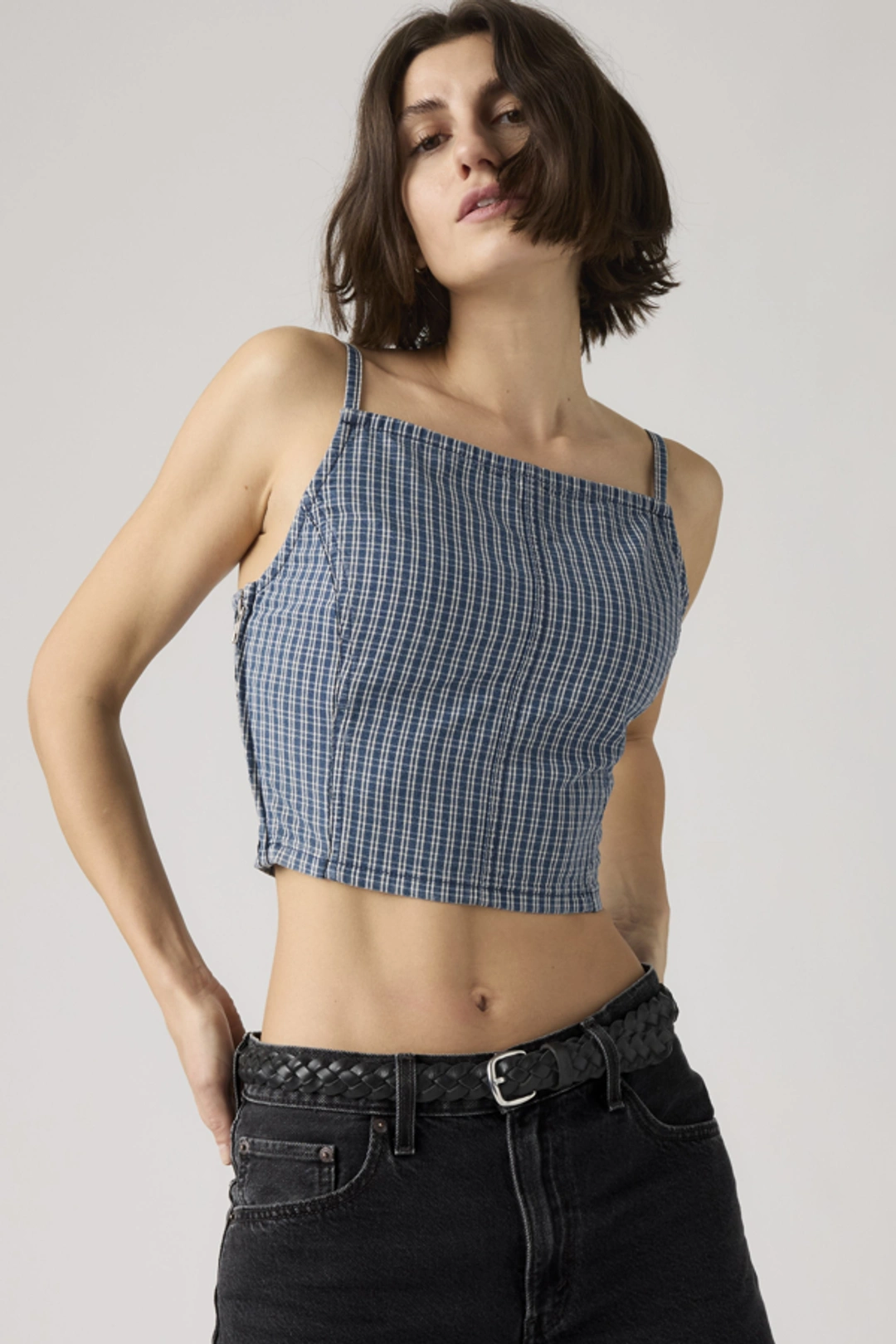 Levi's Débardeur Encolure Carrée - Femme - Bleu / Cielito Lindo - XS
