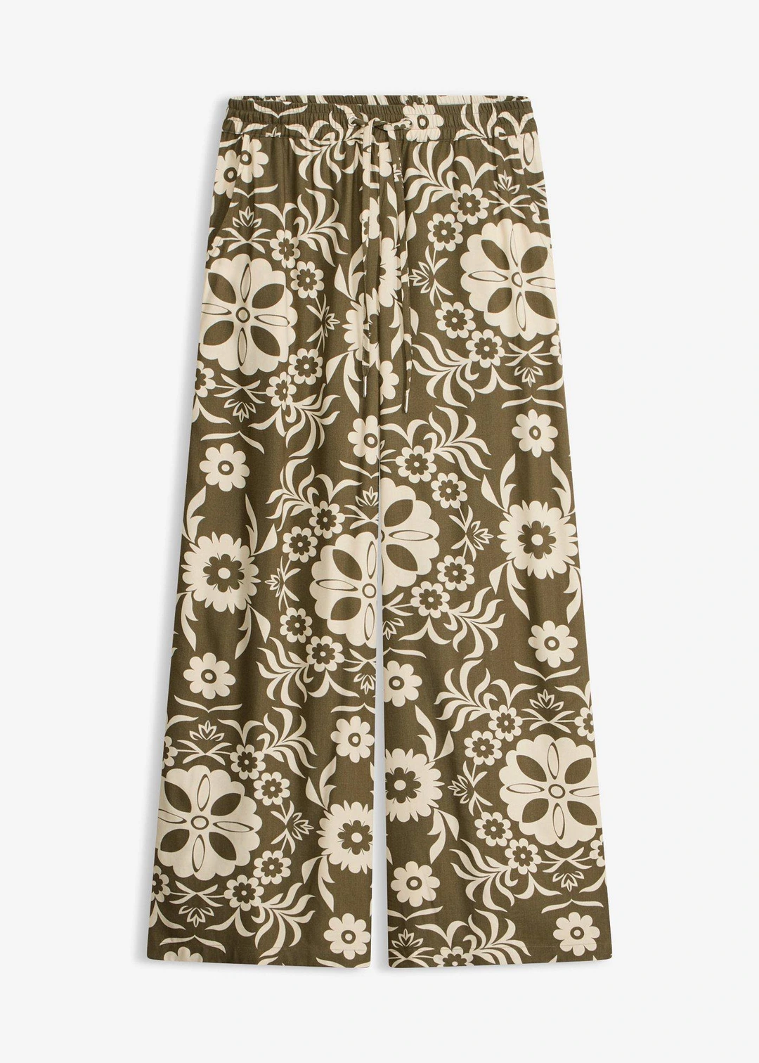 Pantalon large en viscose fluide