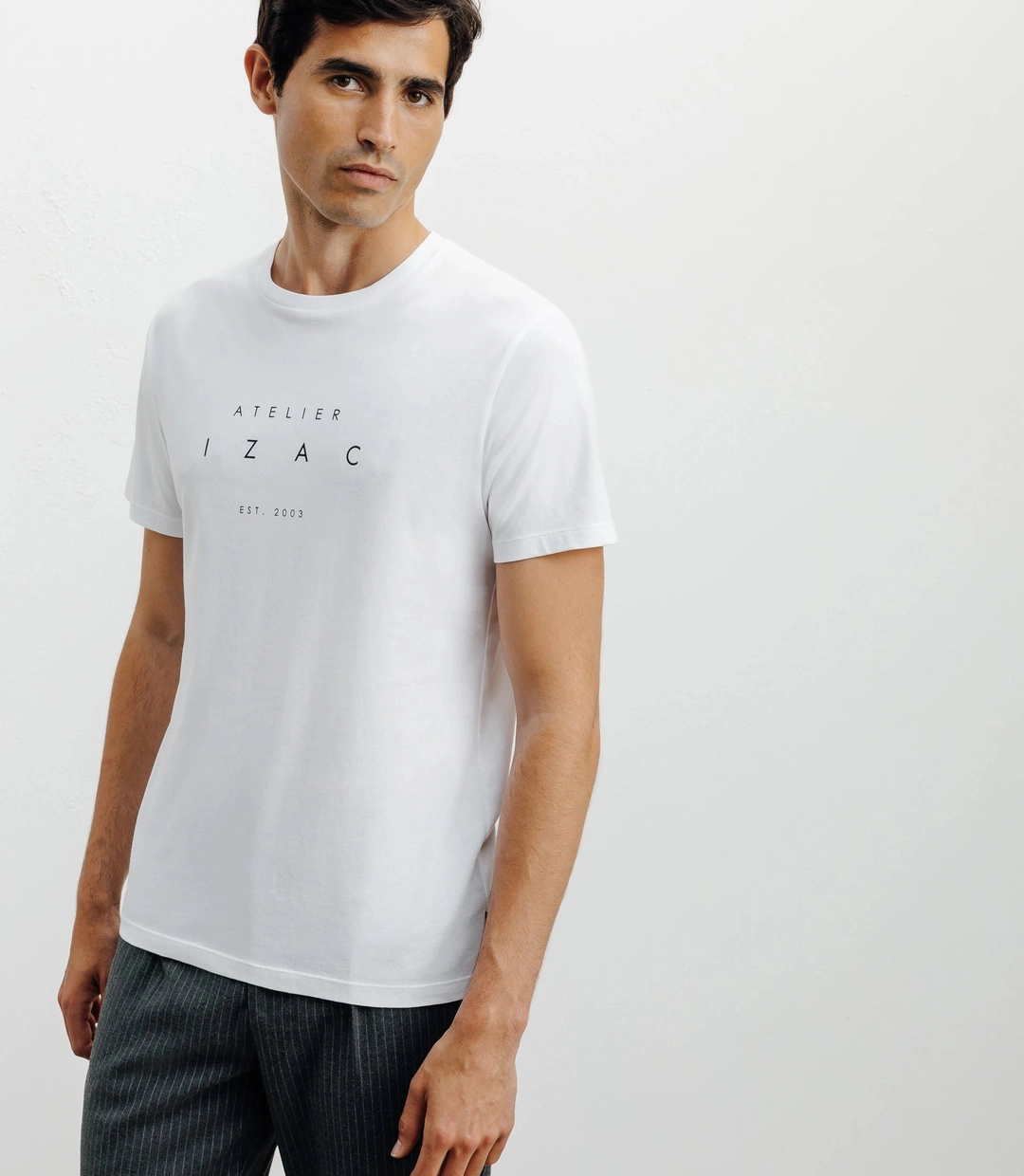 IZAC - T-shirt print blanc
