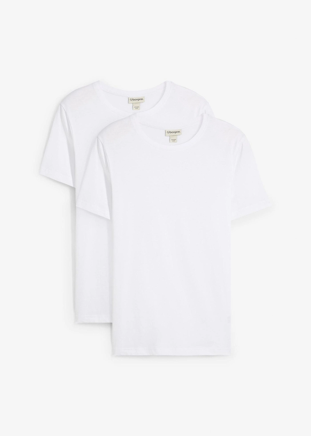 Lot de 2 T-shirts 100% coton, slim