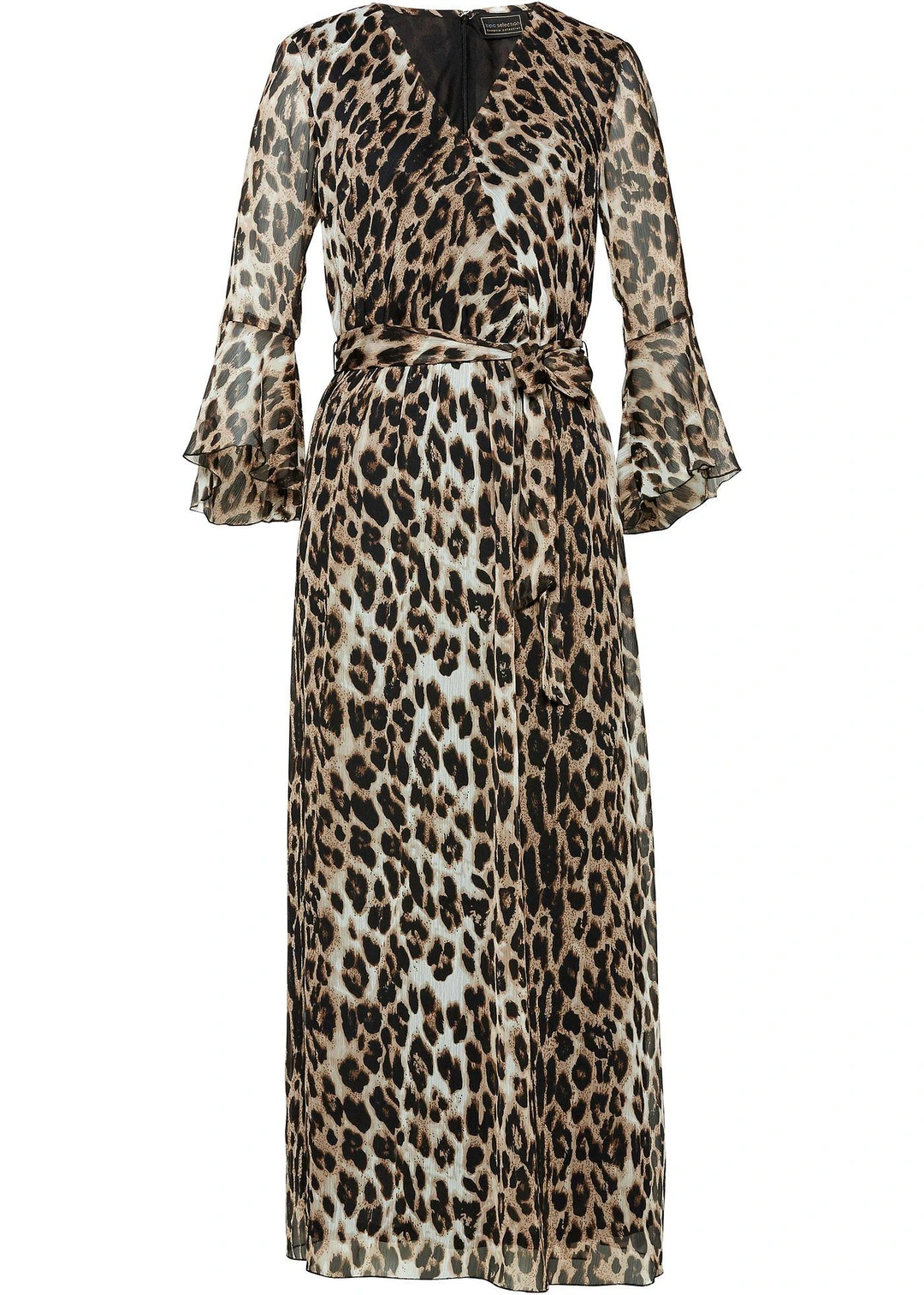 Robe longue à imprimé léopard