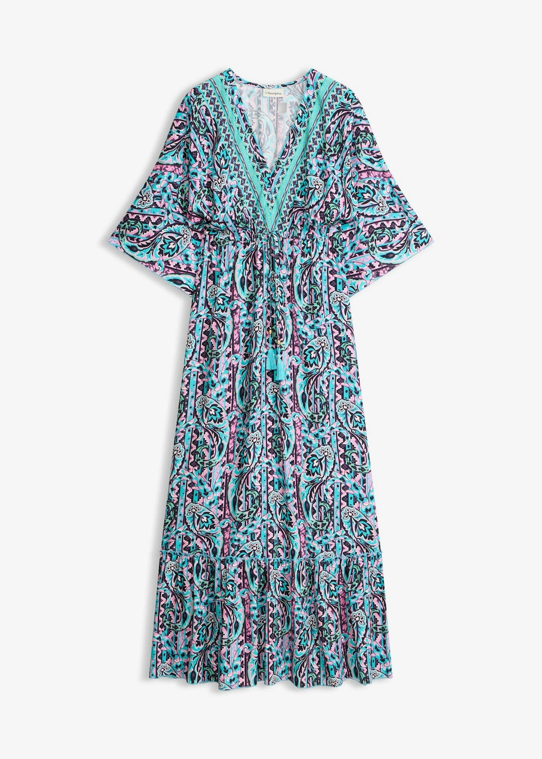 Robe longue en viscose fluide