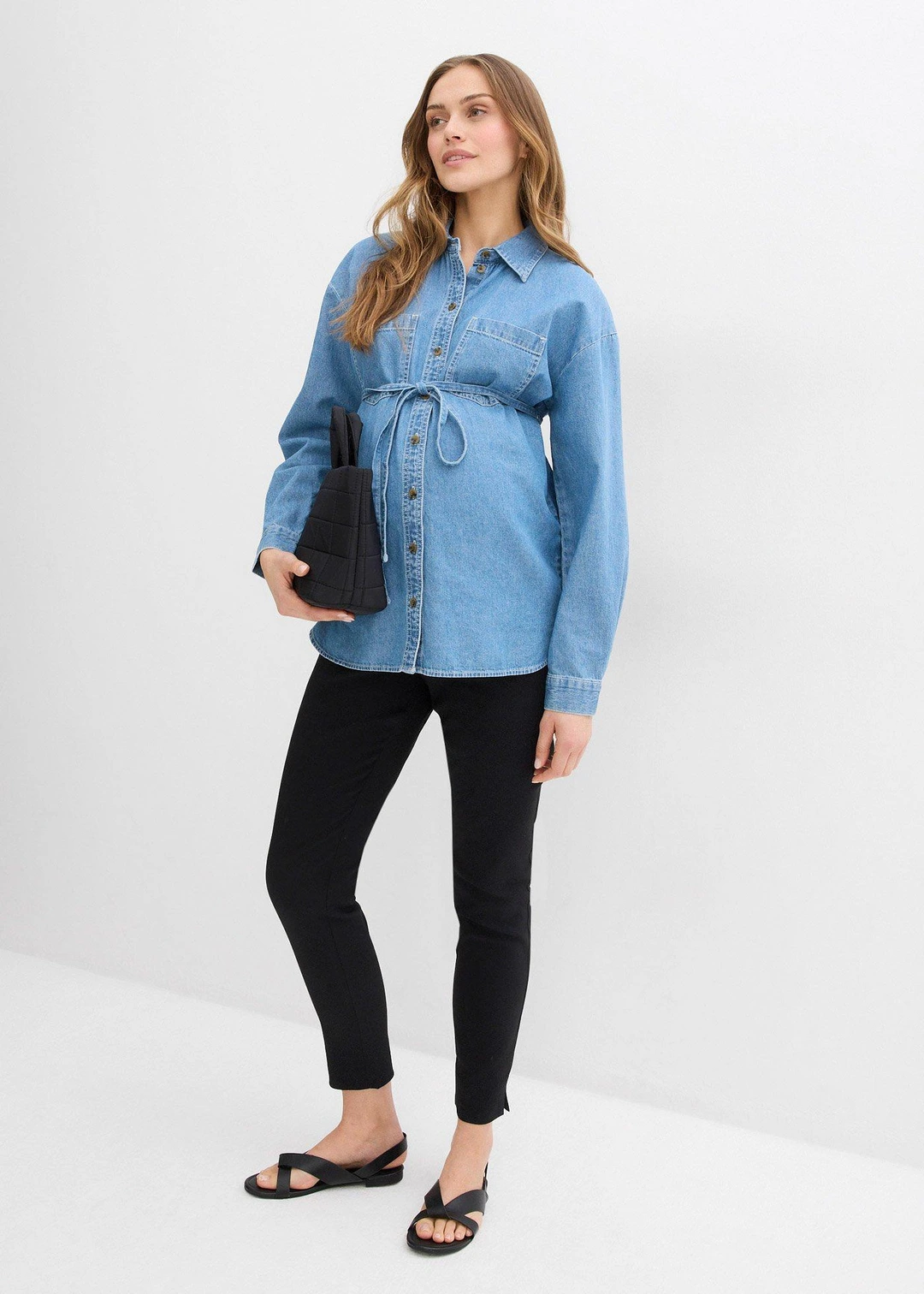 Pantalon de grossesse extensible avec jambes fuselées - 2