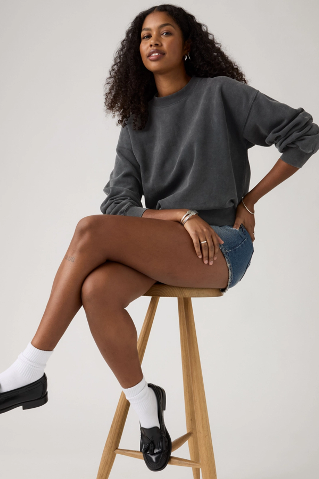 Levi's Sweat Shirt Vintage Boxy - Femme - Vert / Pine Green - M - 2