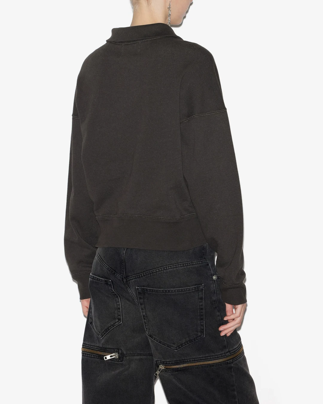 Sweatshirt Ross - Femme - Noir Délavé - Taille 36 - Marant Étoile - 3