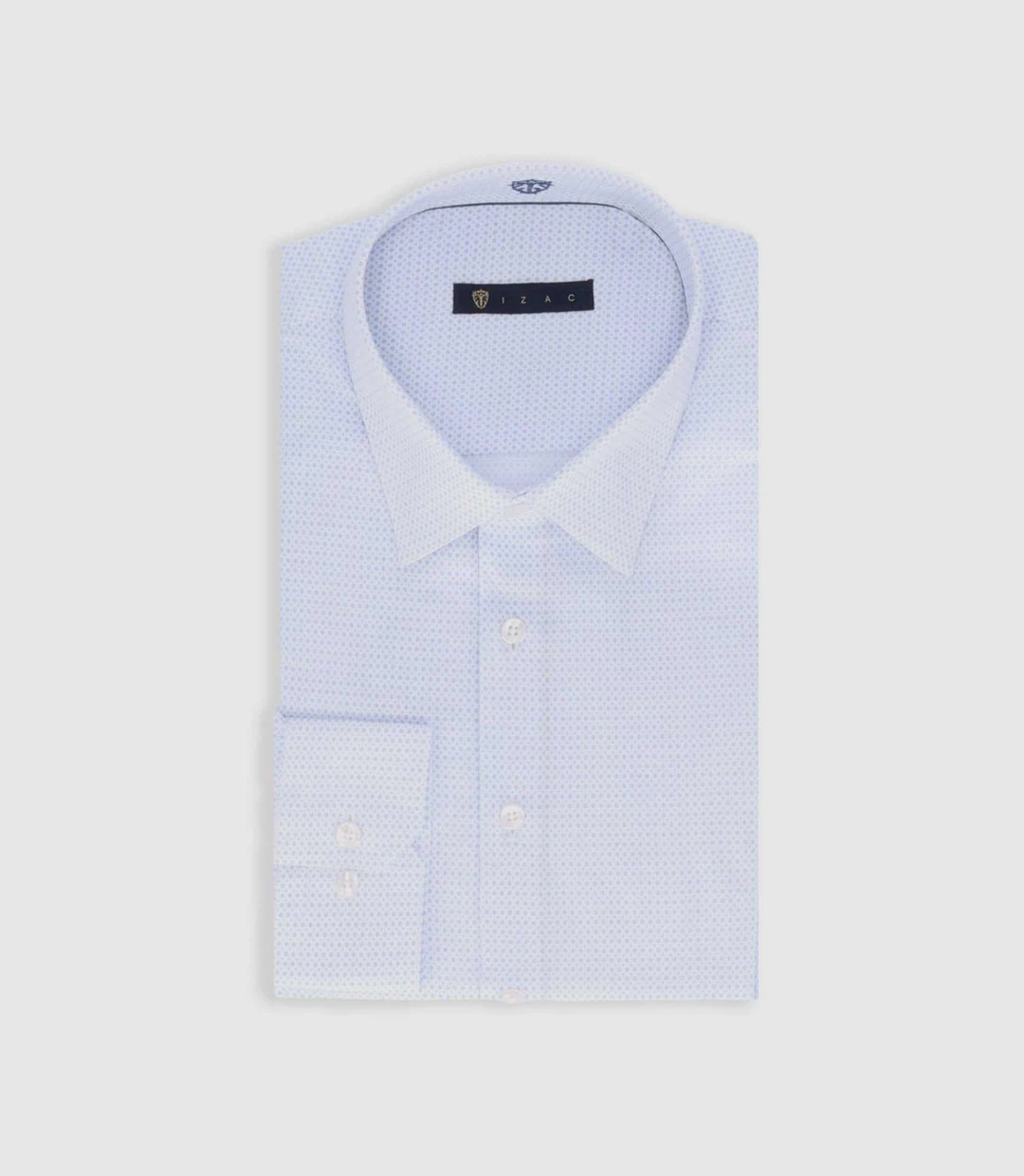 IZAC - Chemise imprimée micro motifs blanc PEPIN