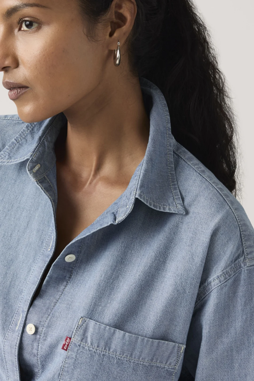 Levi's Chemise Harlie Boyfriend - Femme - Blanc / Bright White - 2XS - 2