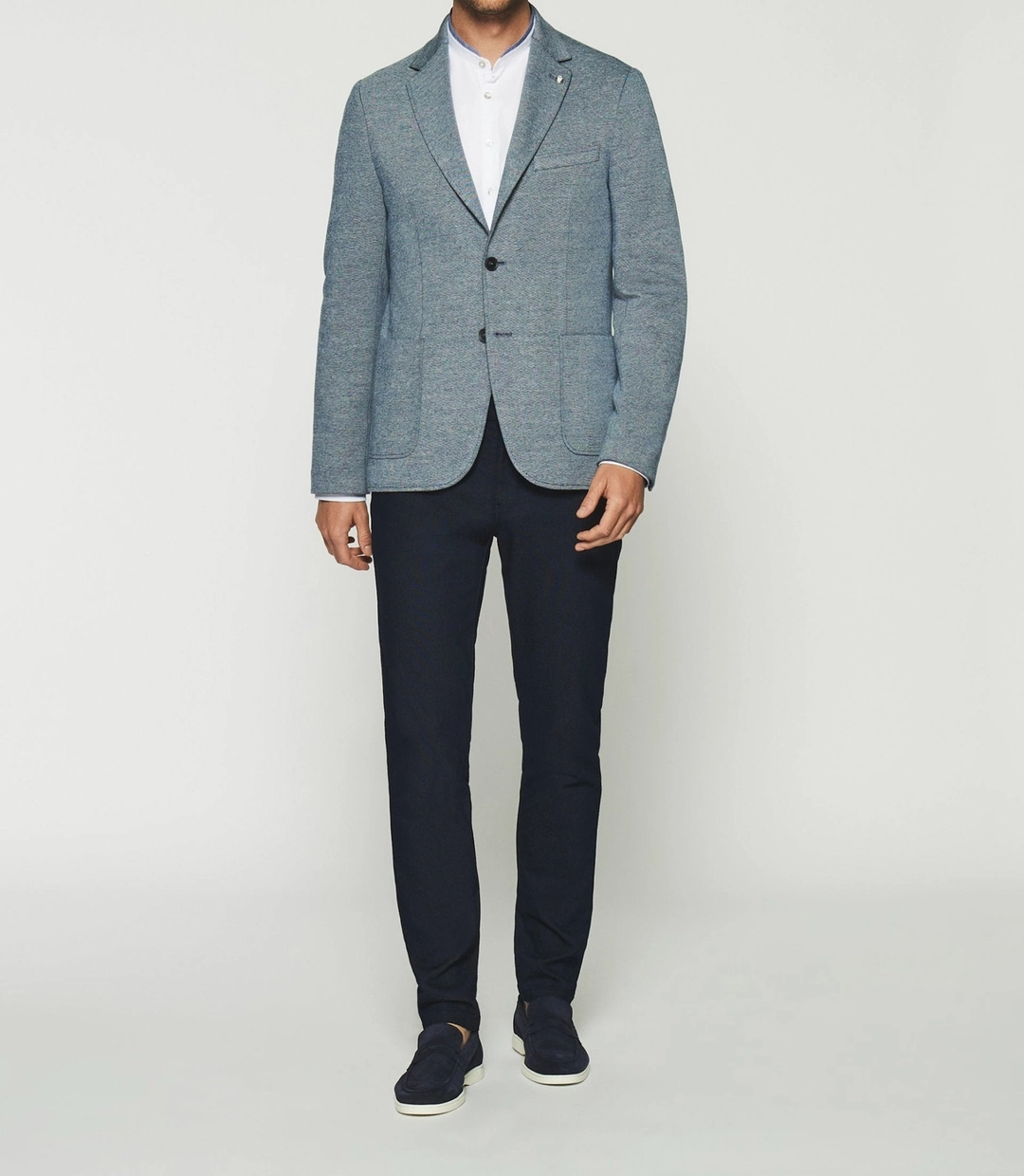 IZAC - Veste casual 2 boutons bleu AERIEN
