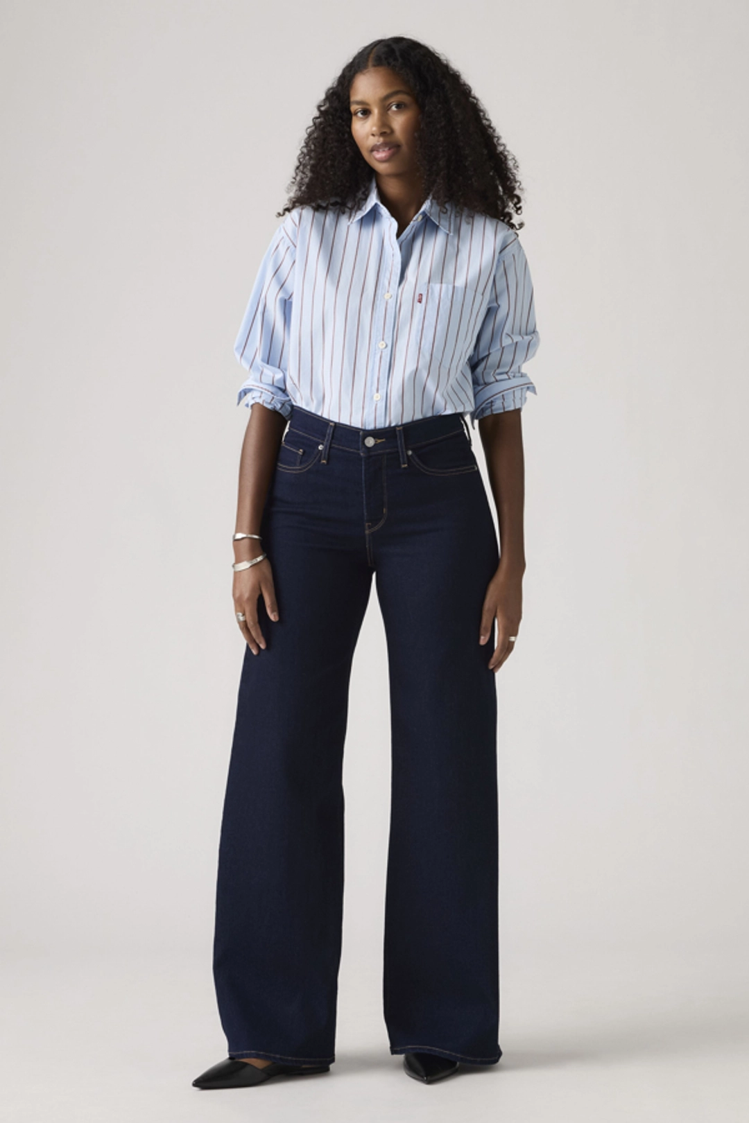 Levi's Jean 318 Galbant Wide Leg - Femme - Bleu / Clever Girl - 33X32 - 2