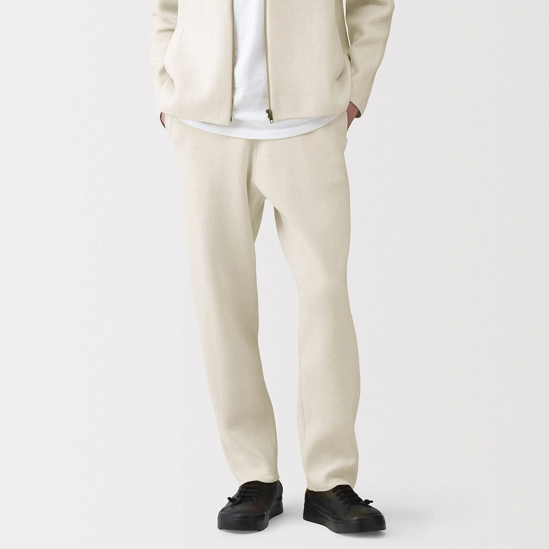 Pantalon confortable en maille côtelée Milano de coton pour homme