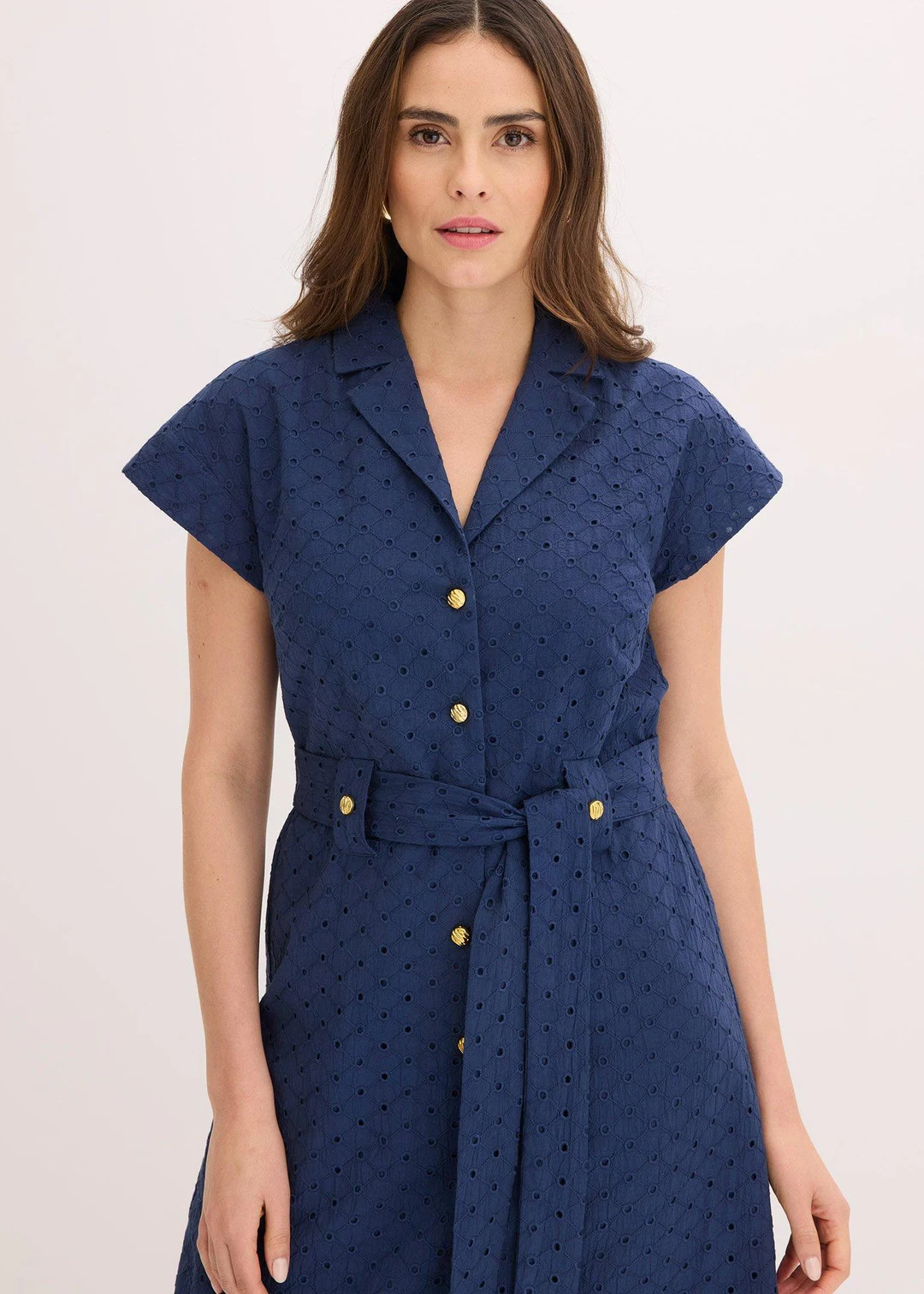 Robe-chemise en broderie anglaise - 3