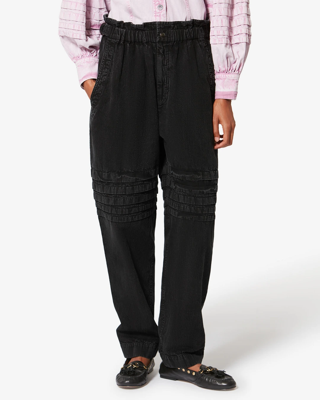 Pantalon Mellya - Femme - Noir Délavé - Taille 42 - Marant Étoile - 5