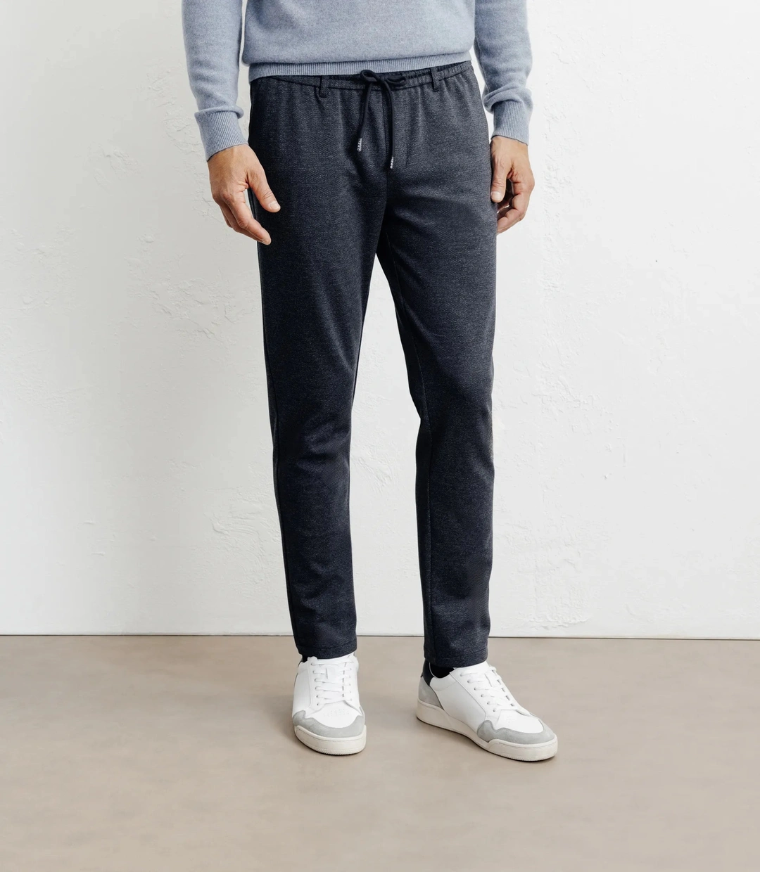 IZAC - Pantalon en maille marine