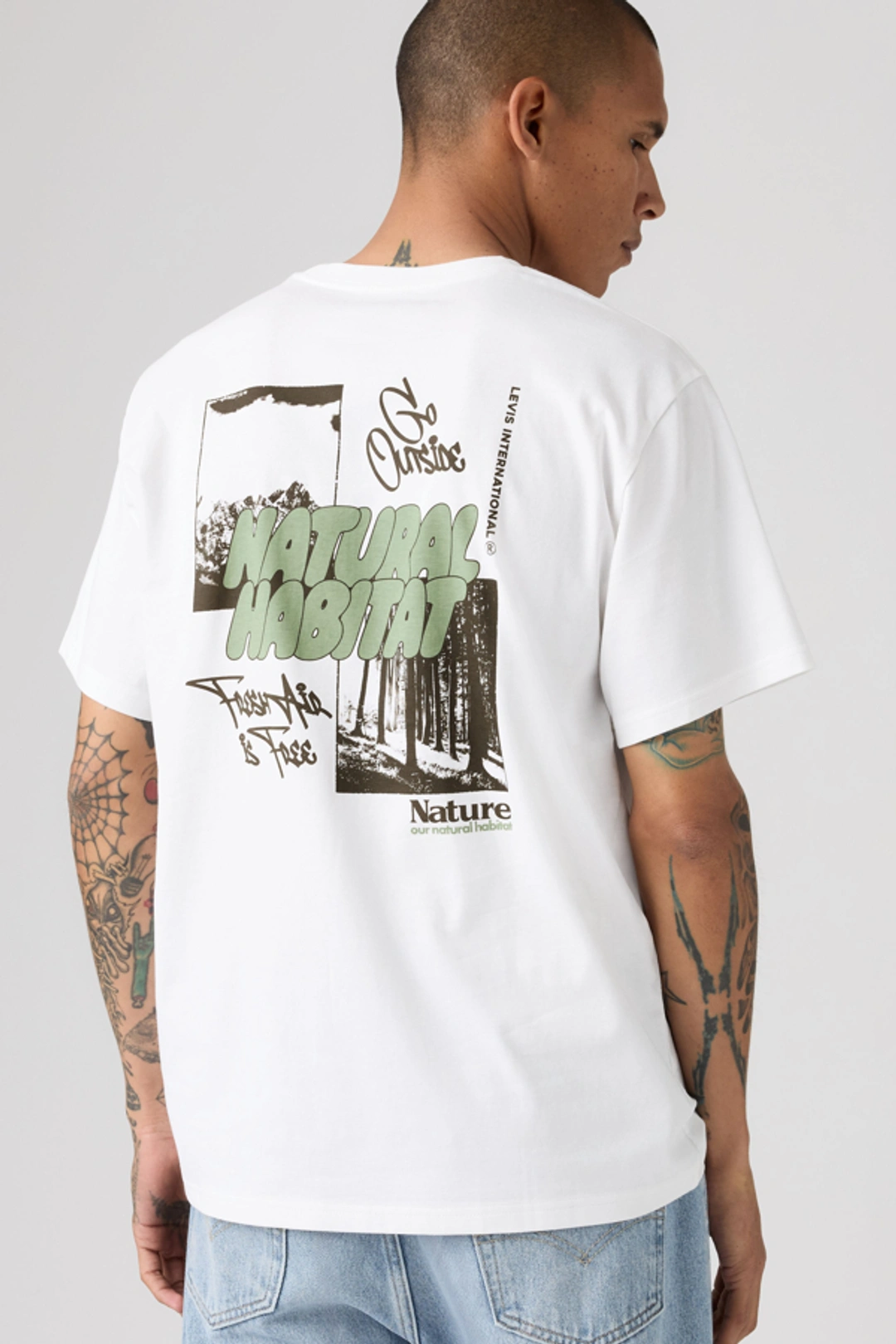 Levi's T Shirt Graphique Relaxed - Homme - Noir / Jet Black - 2XL