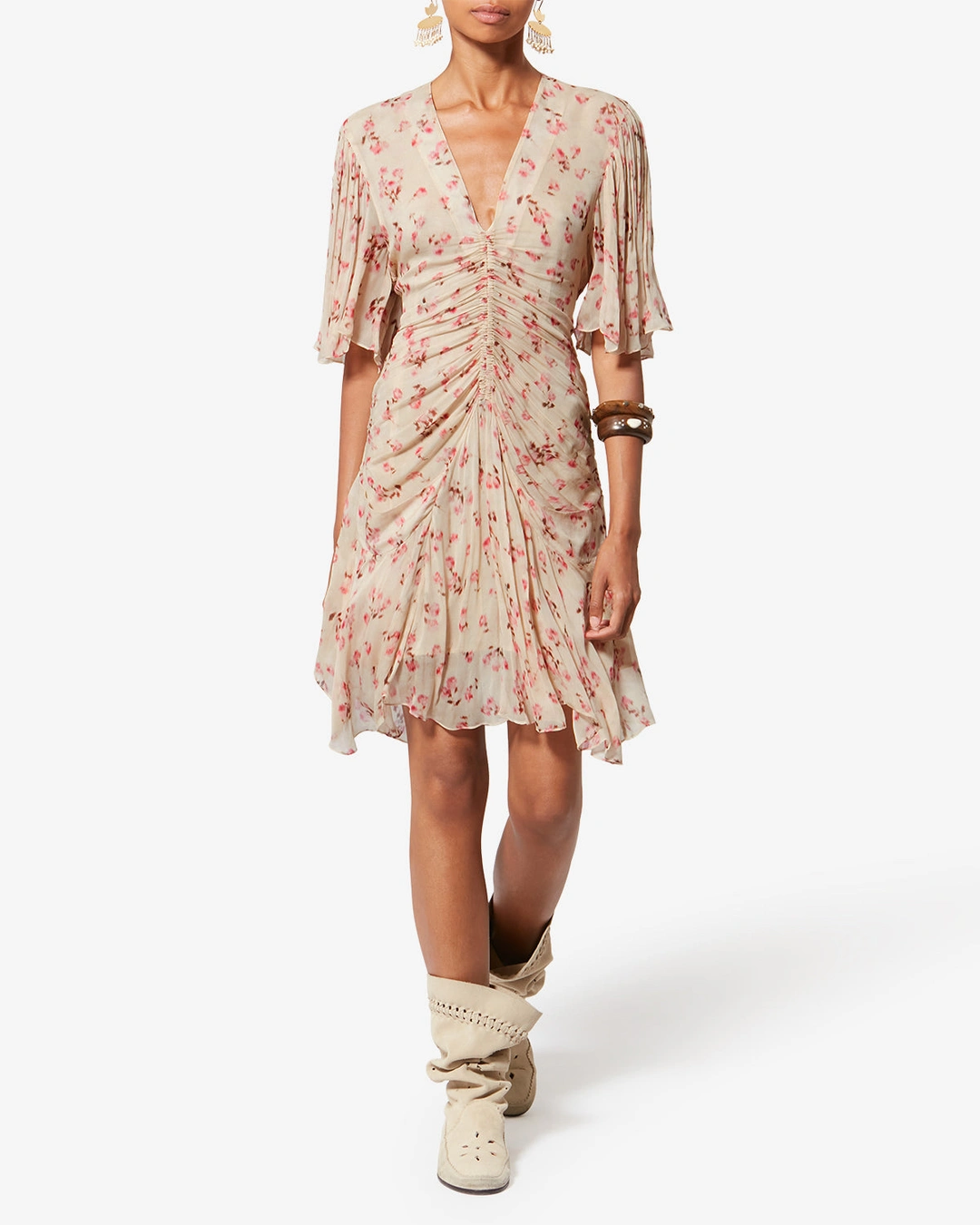 Robe Vivienne - Femme - Beige - Taille 42 - Marant Étoile - 4