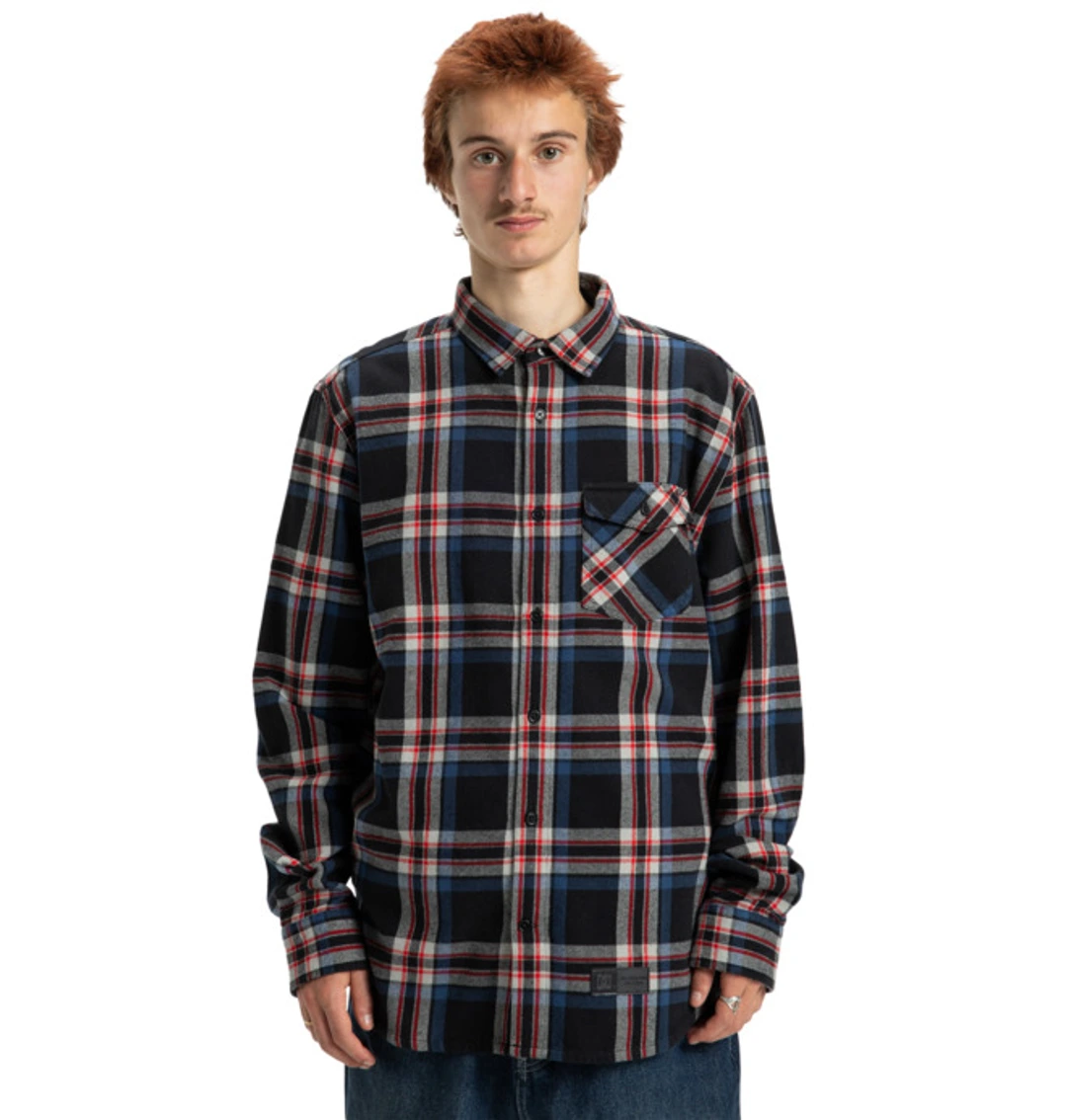 Marshal - Chemise en flanelle Noir Homme